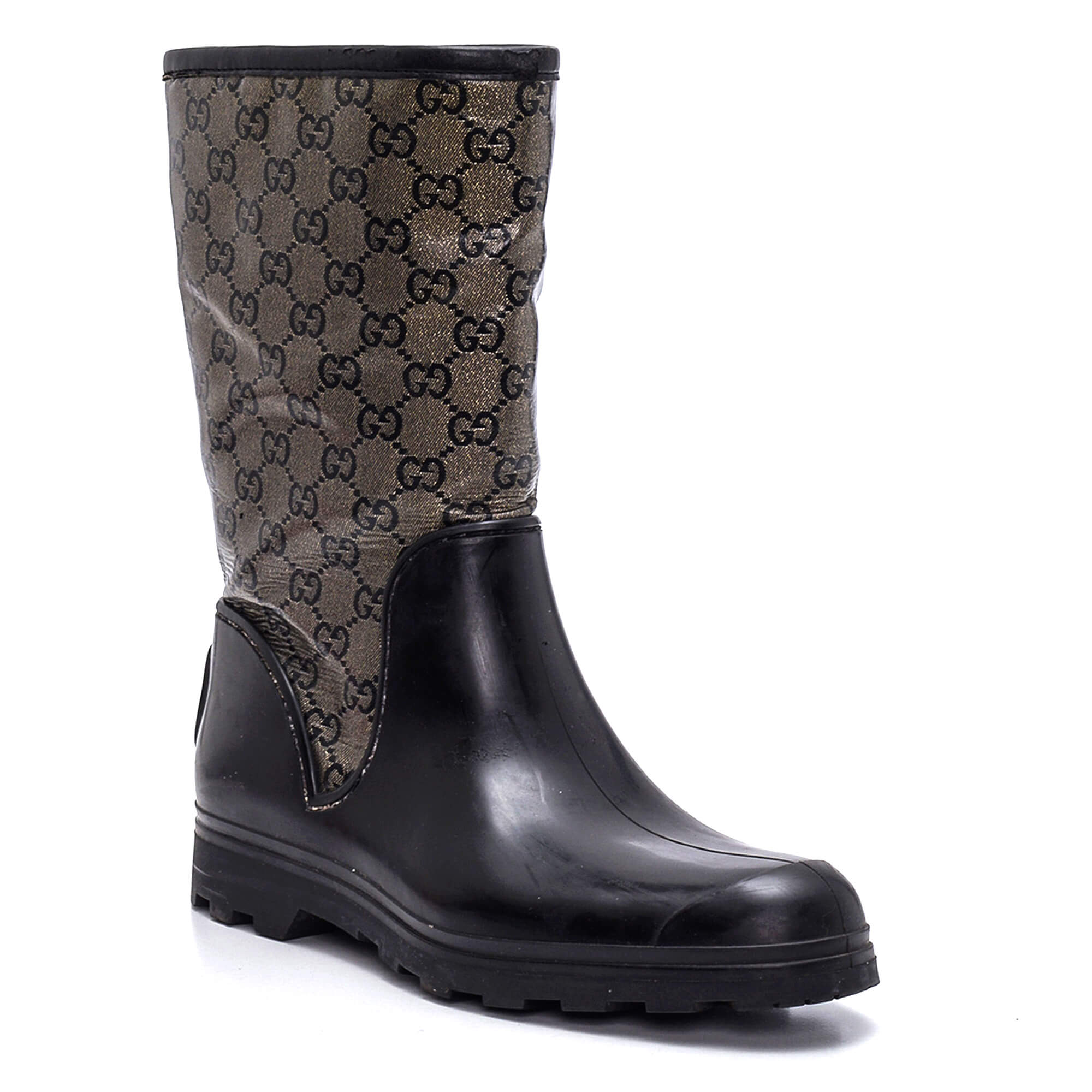 Gucci - GG Supreme Rubber Rain Boots